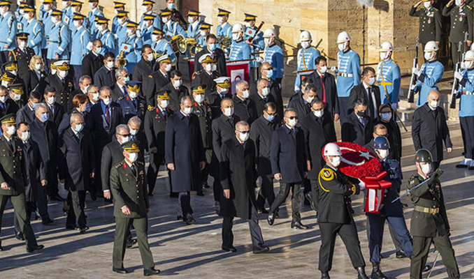 Cumhurbaşkanı Erdoğan ve Devlet Erkanı Anıtkabir’de